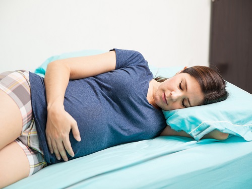 Pregnant Woman Sleeping Position.